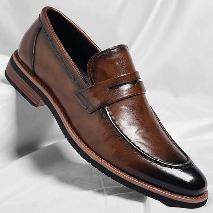 Mocasines Penny de cuero Montovani